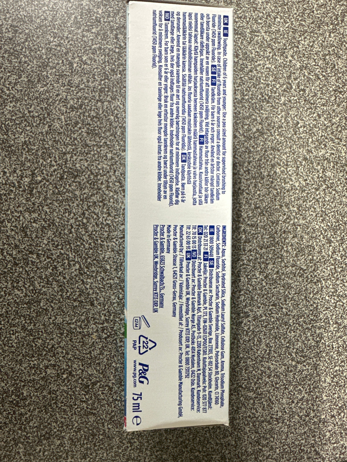 Oral B Toothpaste 75ml