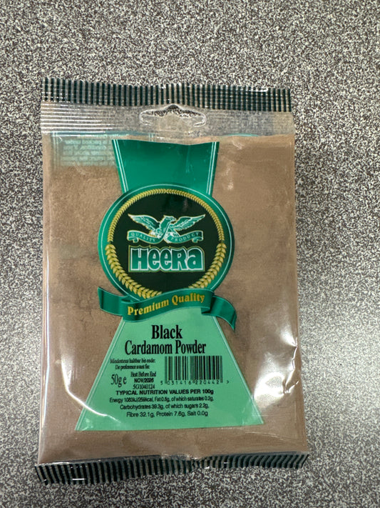 Black Cardamon Powder 50 g - Heera - Heera - Freshco