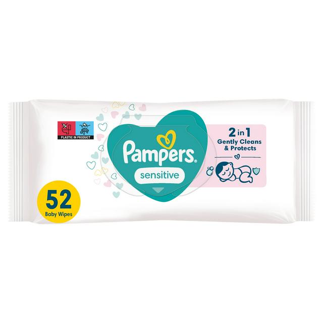 Pampers Sensitive Wipes (52 per Pack)
