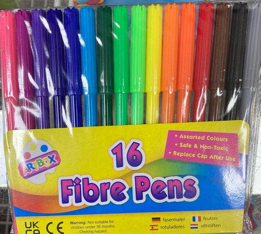 Artbox 16 Fibre Pens