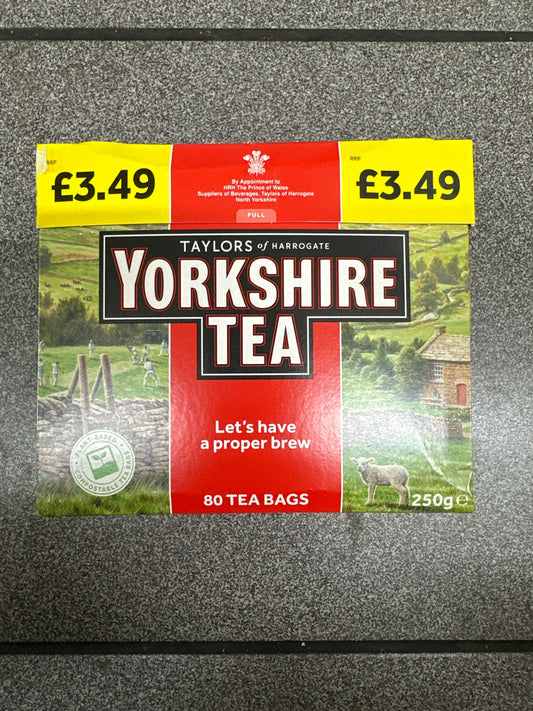 Yorkshire Tea 80 tea bags- Yorkshire Tea - Freshco
