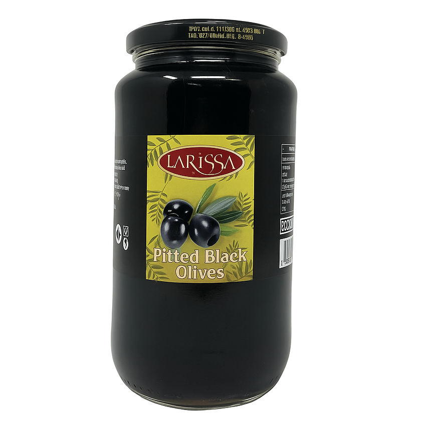 Larissa Pitted Black Olives 935g