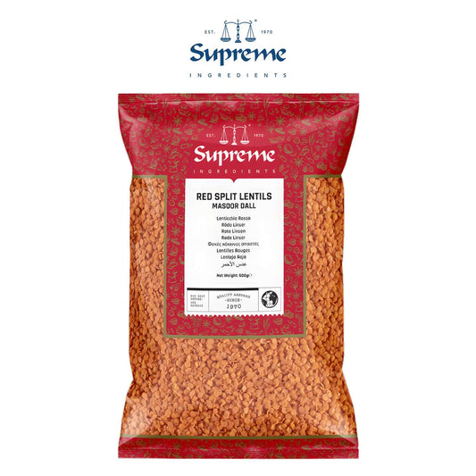 Supreme Red Split Lentils (Masoor Dall) 500g - Supreme - Freshco