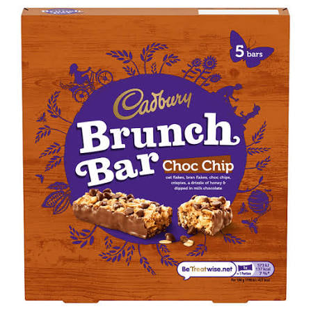 Cadbury Brunch Bar Choc Chip 5 Bars (160g)