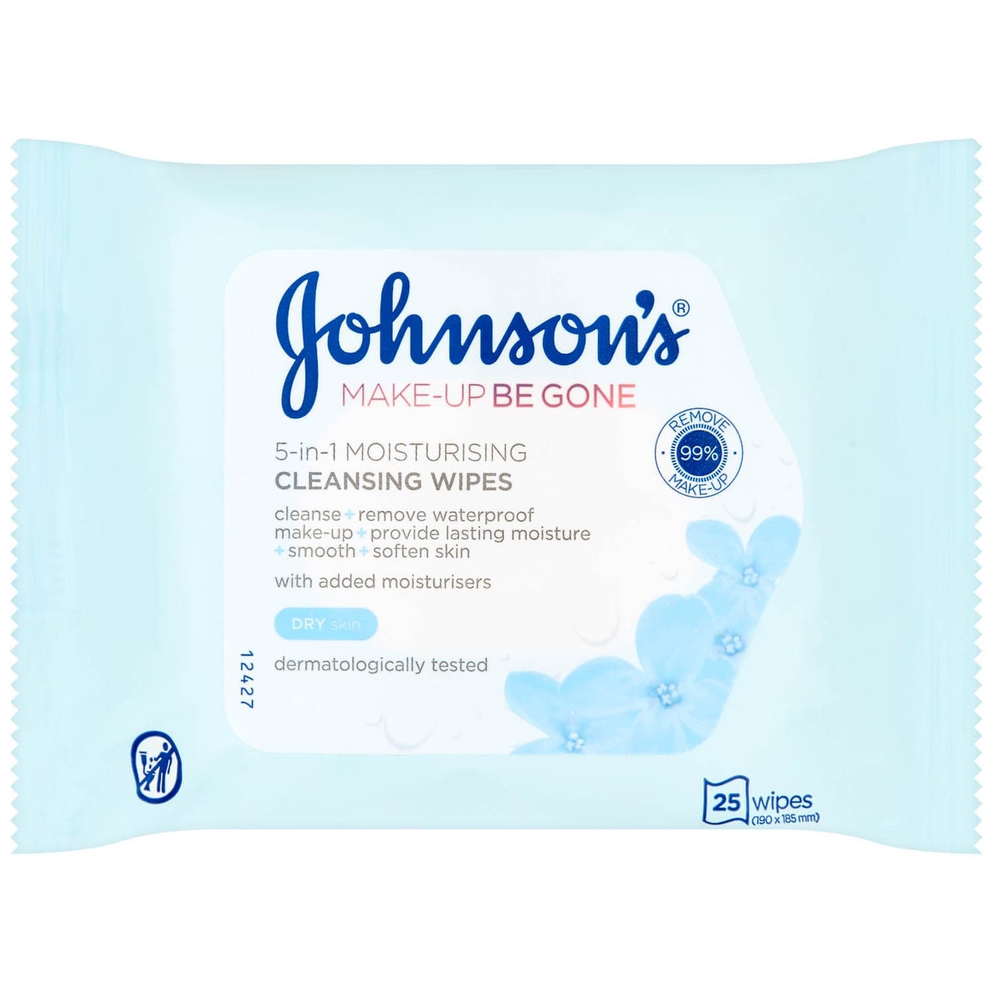 Johnson's 5-in-1 Moisturising Cleansing Wipes (25 Wipes)
