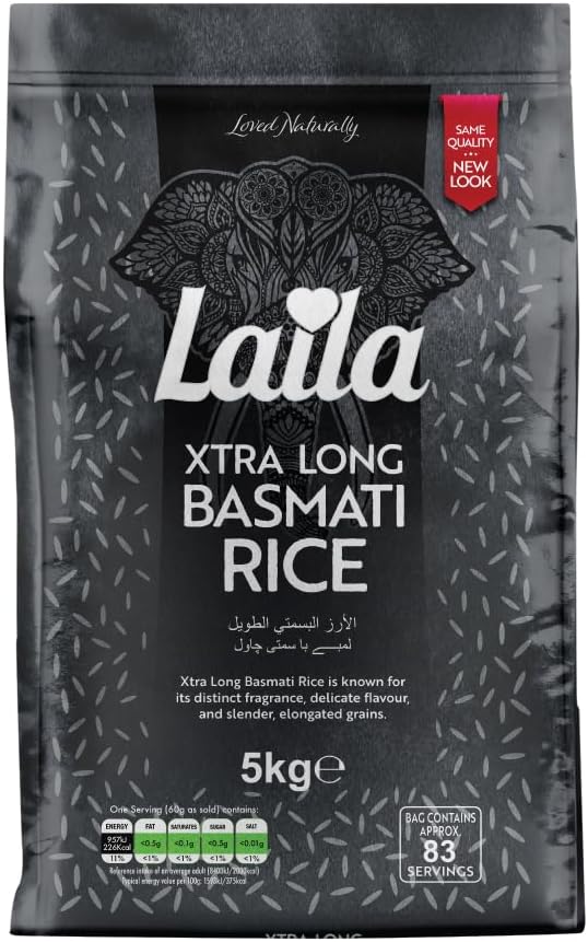 Laila Xtra Long Basmati Rice 5kg
