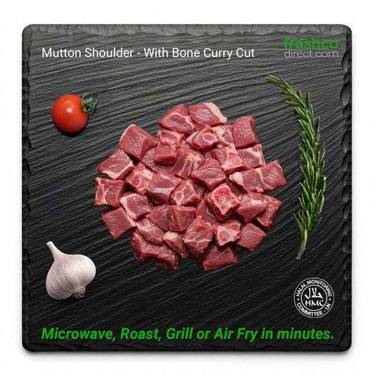 Mutton Shoulder - Curry Cut - HMC Freshco Halal Meat - Freshco