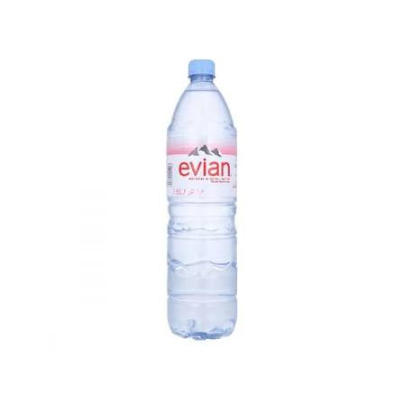 Evian Water  bottle