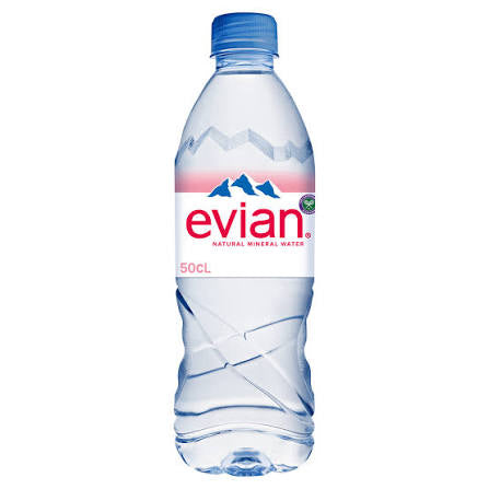 Evian Water  bottle