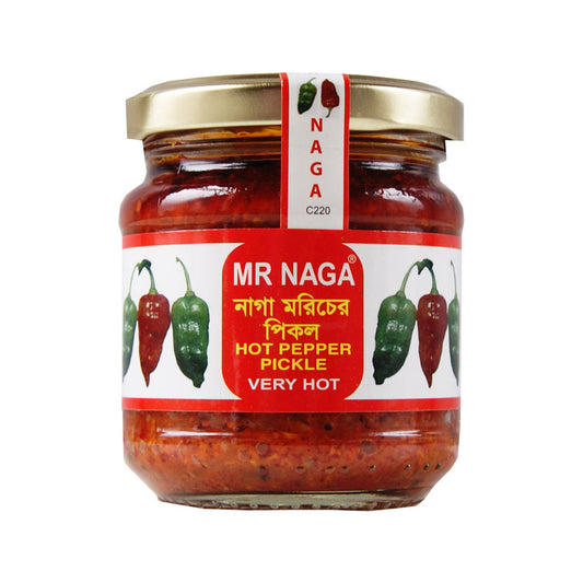 Mr Naga Hot Pepper Pickles Very Hot 190g