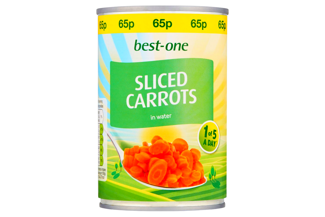 Best One Sliced Carrots in Water 300g