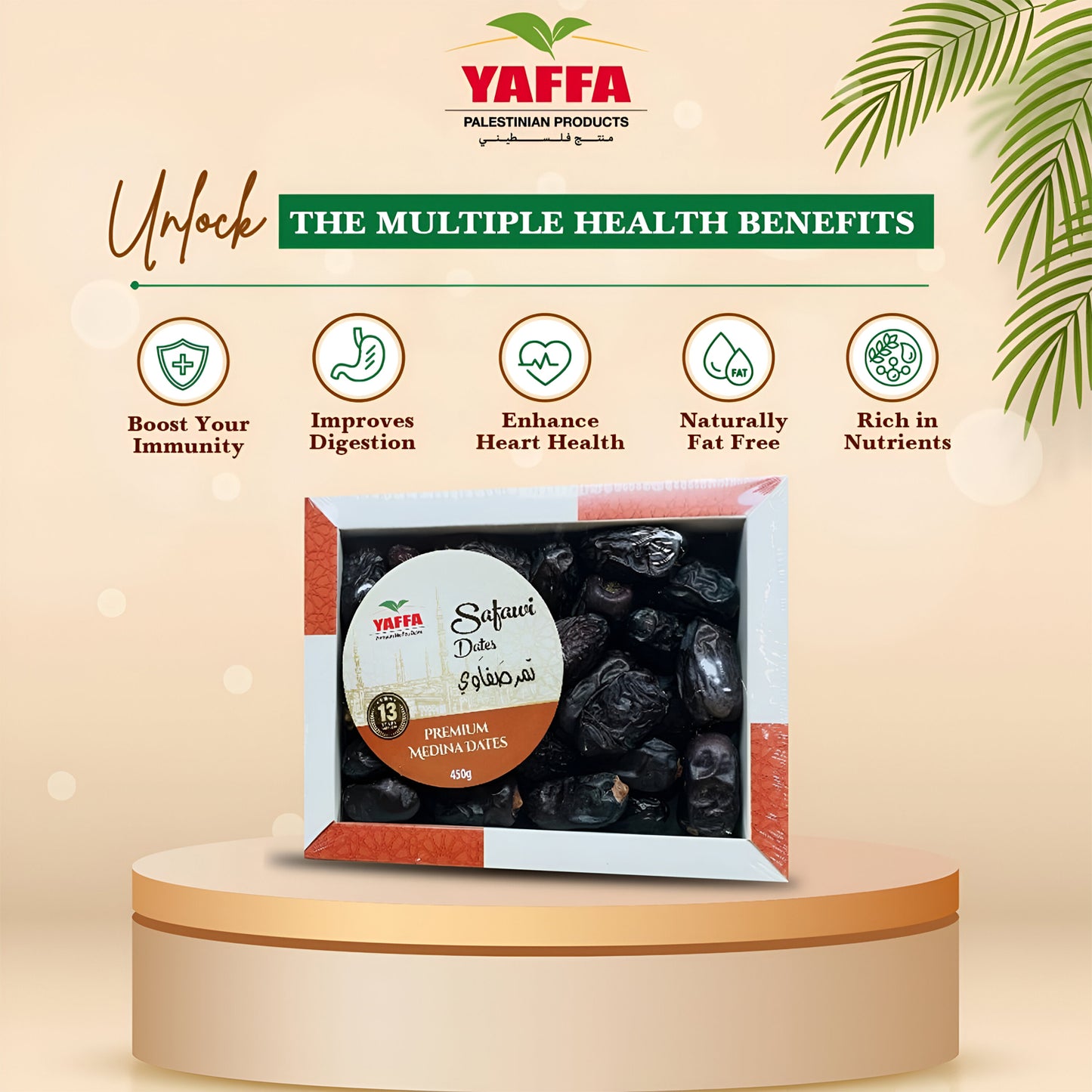 Safawi Dates 800 g - Yaffa - Palestinian - Freshco