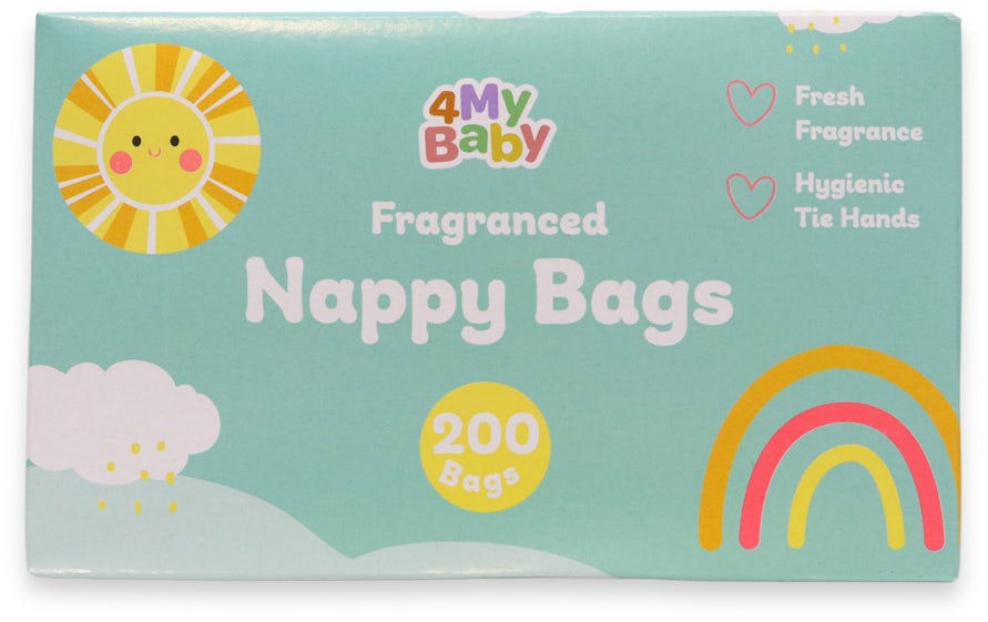 4MyBaby Fragranced Nappy Bags (200 Bags)