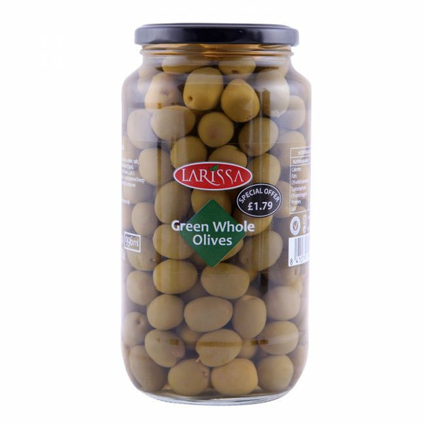 Larissa Whole Green Olives 935g