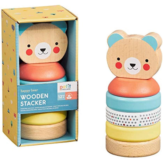Happy Bear Wooden Stacker